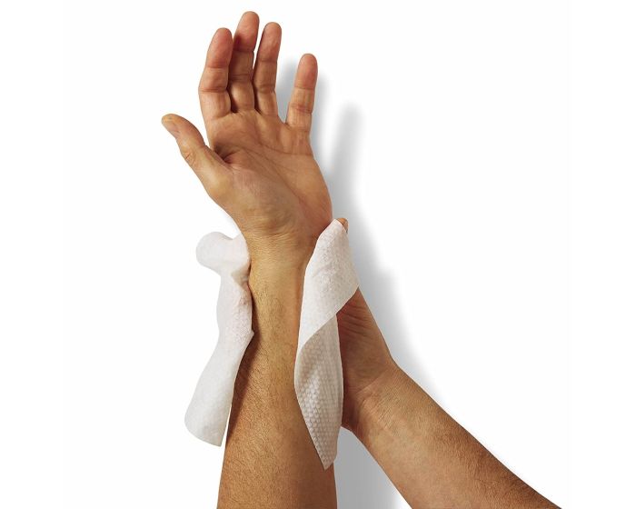 Medline FitRight Aloe Quilted Personal Wipes 48Ct