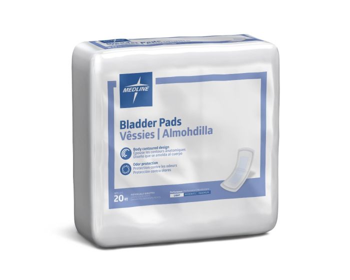Medline Bladder Pads Light Absorbency 20Ct