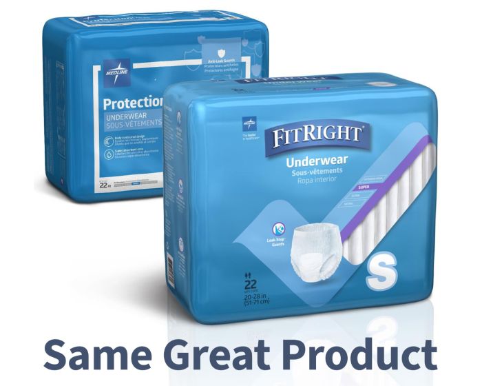 Medline Protection Plus Disposable Underwear Plus S 88Ct