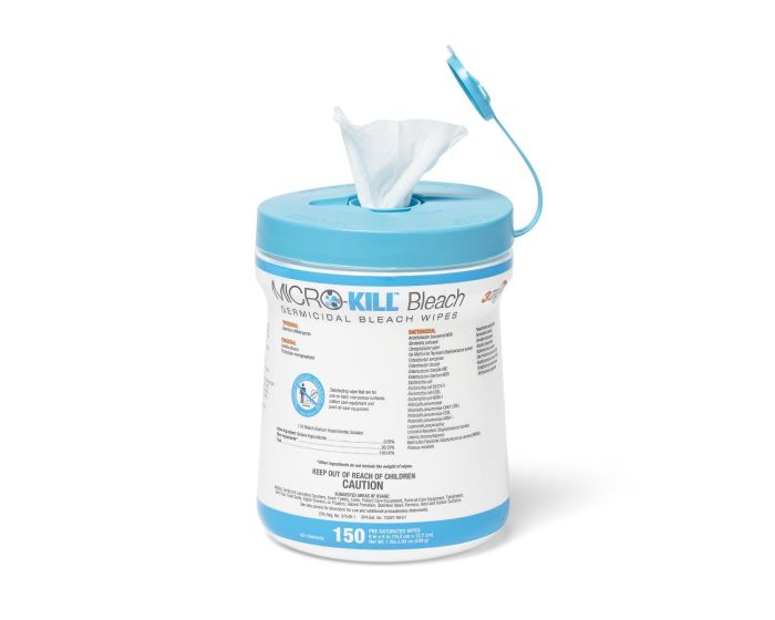 Medline MicroKill Bleach Germicidal Bleach Wipes 6x5 150Ct