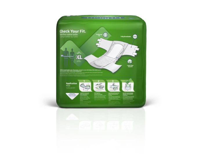 Medline Extended Wear HighCap Disposable Brief XL 60Ct