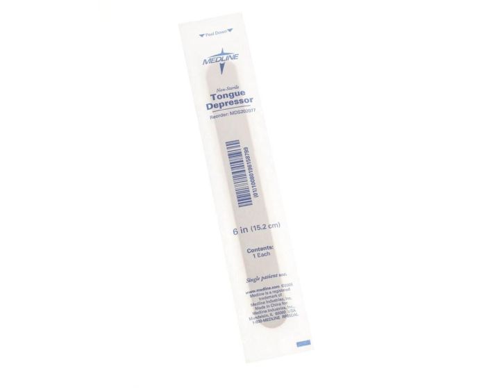 Medline Nonsterile 6in Tongue Depressor Wrap 2500Ct