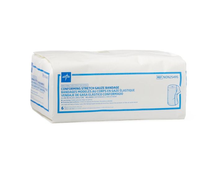 Medline Premium Conform Stretch Gauze Bandage 6x80 48Ct