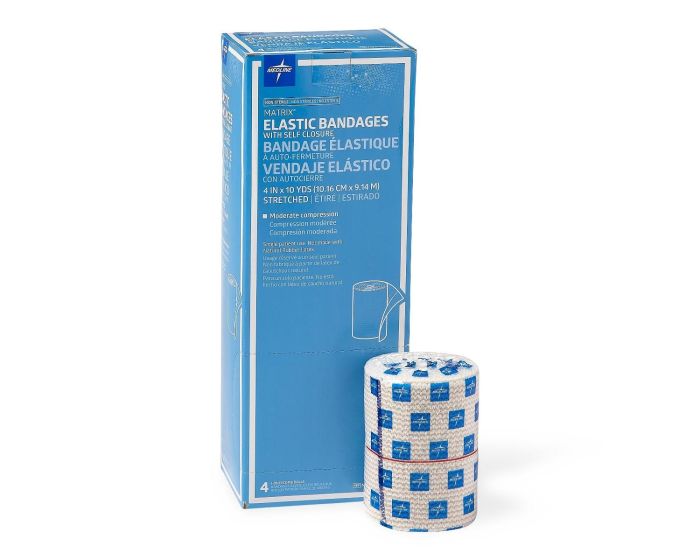 Medline NS Matrix Elastic Bandage 4in x 10yd 4Ct