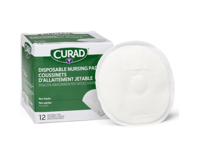CURAD Disposable Nursing Pad with Adhesive 288Ct