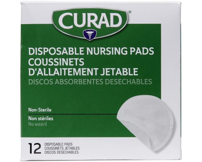 CURAD Disposable Nursing Pad with Adhesive 288Ct