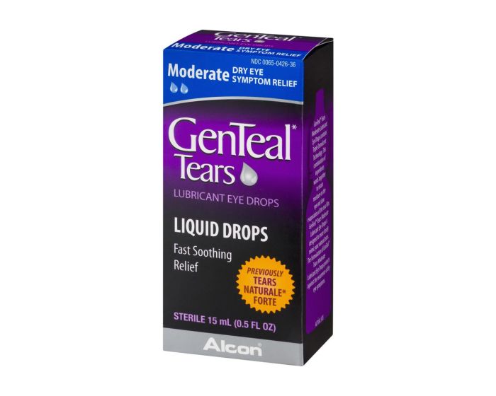 GenTeal Tears Moderate Lubricant Eye Drops 0.5oz 1Ct