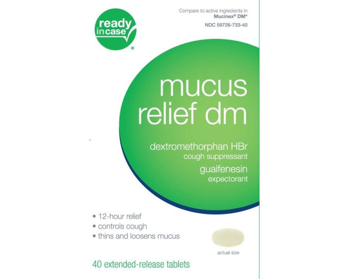 Max Strength Mucus Relief DM Guaifenesin Tablet 60mg 40Ct