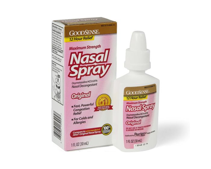 Major 12Hour Nasal Decongestant Spray 30mL 1Ct