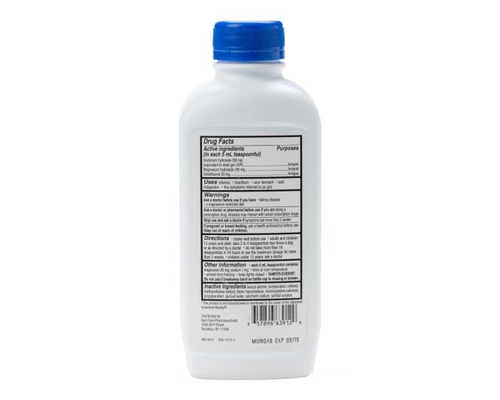 GeriMox Reg Strength Antacid & Antigas Liquid 12oz 1Ct