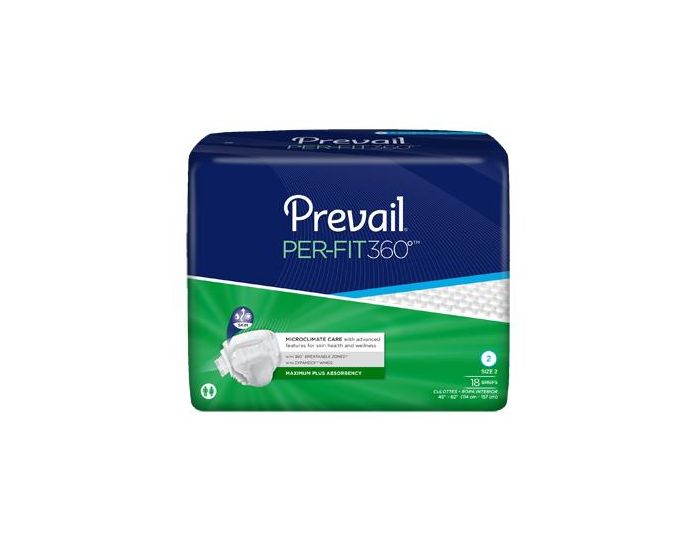 Prevail PerFit360 Incontinence Brief Max Plus L 18Ct