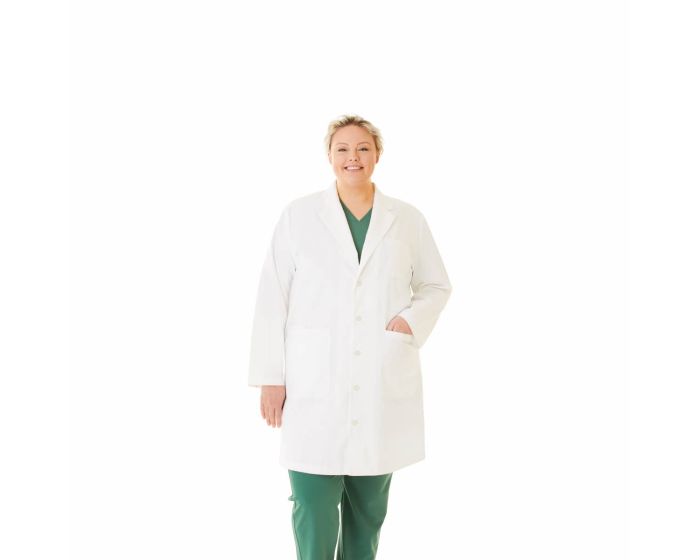 Medline Unisex Staff Length Lab Coat Size 4XL