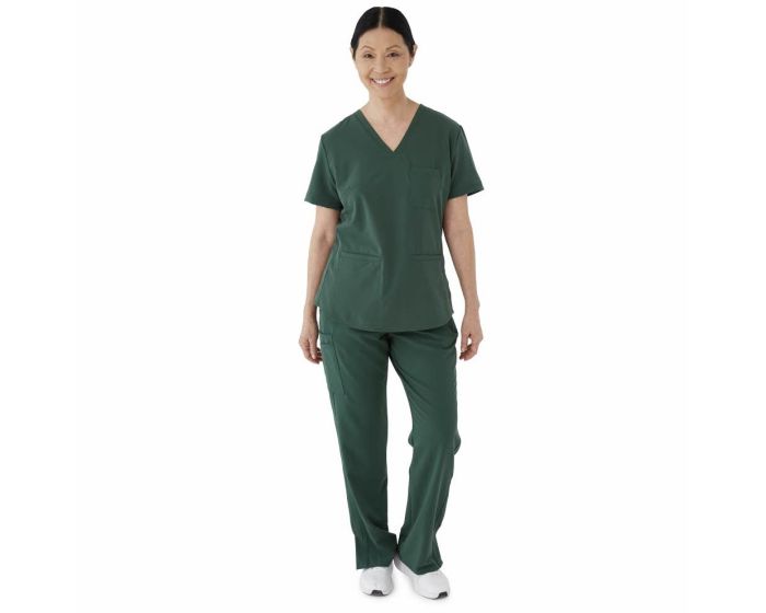 Lex ave Women's Scrub Top Hunter Green Size S