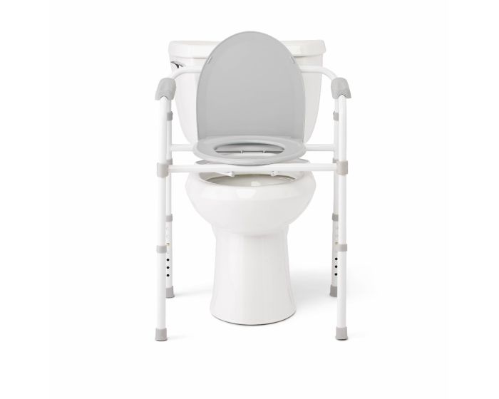 Steel 3in1 Folding Steel Commode 350lb Capacity 1Ct
