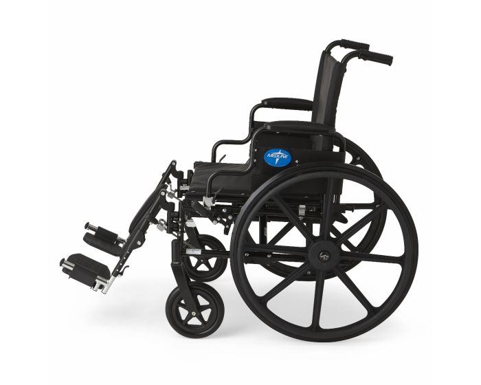 Medline K4 XWide Light Wheelchair Elevating Leg 22in 1Ct