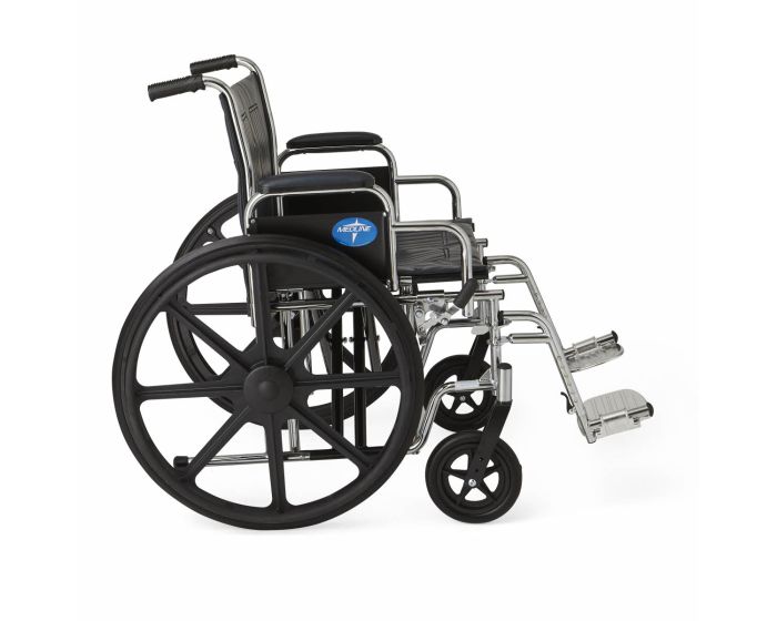 Medline Excel Bariatric XW Wheelchair 24in Seat 1Ct