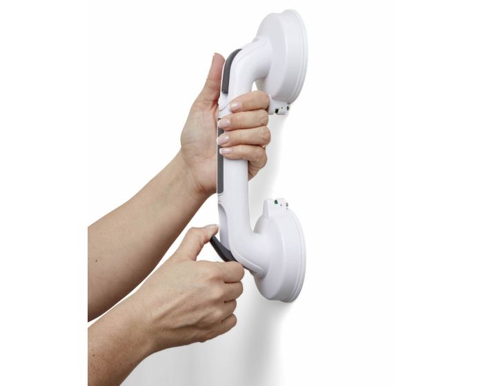 Medline Bathroom Wall Mount Suction Grab Bar 12in 3Ct