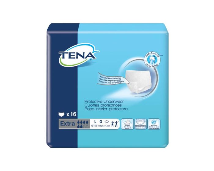 TENA Protective Underwear Extra Absorbency L 64Ct