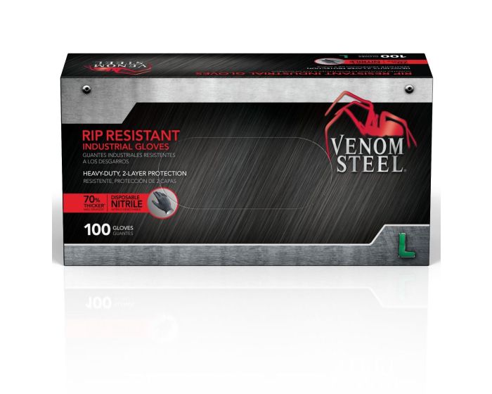 Venom Steel Nitrile Industrial Gloves L 100Ct