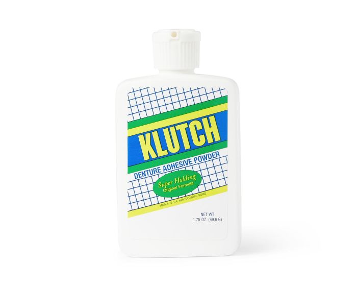 Klutch Denture Adhesive Powder 1.75oz