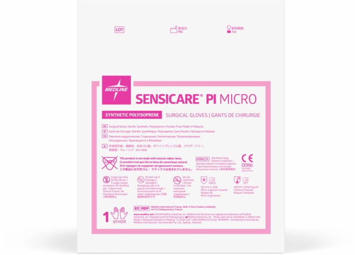 SensiCare PI Micro Surgical Gloves Size 6.5 50Ct