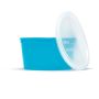 Medline Denture Container with Lid Aqua 1Ct DYND70293H by Medline