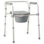 Medline 3-in-1 Folding Steel Commode 350lb Capacity 1Ct G1-200X1 by Medline
