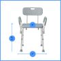 Medline Shower Chair with Arms and Back 1Ct G2-100KHX1 by Medline