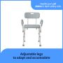 Medline Shower Chair with Arms and Back 1Ct G2-100KHX1 by Medline