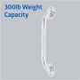 Medline 12in Knurled Chrome Grab Bar 300lb Capacity 1Ct G5-012CRX1 by Medline