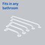 Medline 24in Knurled Chrome Grab Bar 300lb Capacity 1Ct G5-024CRX1 by Medline