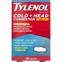 Tylenol Severe Cold + Head Congestion Caplets 325mg/200mg 24Ct JIP026125H by Johnson & Johnson