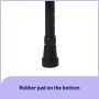 Medline Standard Aluminum Black Cane 1Ct MDS86415H1 by Medline