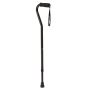 Medline Offset Handle Aluminum Cane 300lb Cap Black 1Ct MDS86420H1 by Medline