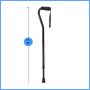 Medline Offset Handle Aluminum Cane 300lb Cap Black 1Ct MDS86420H1 by Medline