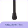 Medline Offset Handle Aluminum Cane 300lb Cap Black 1Ct MDS86420H1 by Medline