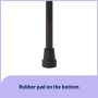 Medline Folding T-Handle Aluminum Cane 250lb Black 1Ct MDS86430WH1 by Medline