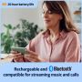 Medline Rechargeable Behind-Ear OTC Hearing Aids with Bluetooth 1Pr MDSHEARAIDWT2 by Medline