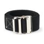 Medline Cotton Gait Belt w Metal Buckle 2x72 Bariatric Black 1Ct MDT821203BL by Medline