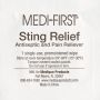 Medi-First Insect Sting Relief Pads 10Ct OTC213014 by Medique Products