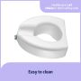 Medline 5in Raised Toilet Seat With Lock 1Ct G4-501RX1 by Medline