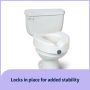 Medline 5in Raised Toilet Seat With Lock 1Ct G4-501RX1 by Medline