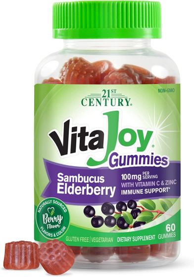 21st Century VitaJoy Adult Multivitamin Gummies Elderberry 50mg/45mg 60Ct OTC280171 by 21St Century Healthcare, Inc.