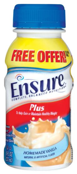 Ensure Plus Nutritional Supplement Vanilla 8oz Bottle 24Ct R-L58303 by Abbott