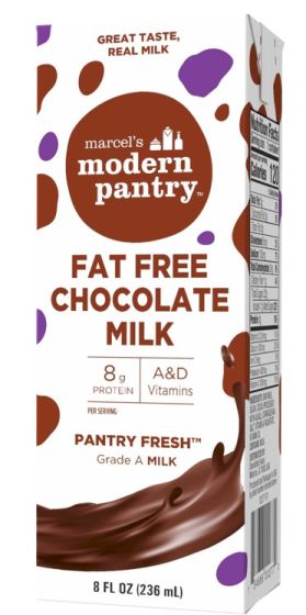 Fat Free Chocolate Milk 8oz 27Ct ENT10457 by Diversified Food Inc.