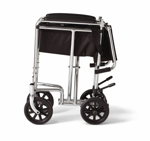Medline Basic Transport Chair 8in Wheels 19in Seat 1Ct