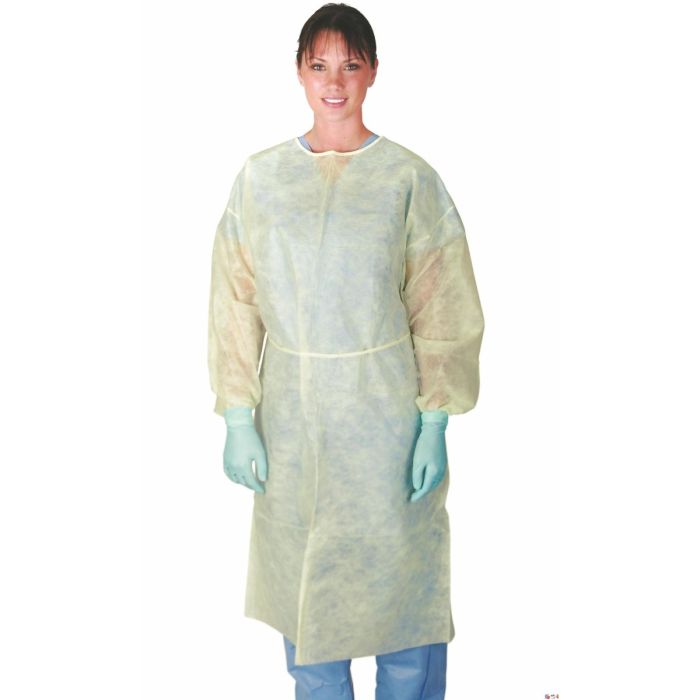 Medline Classic Lightweight Poly Cover Gown XL 50Ct
