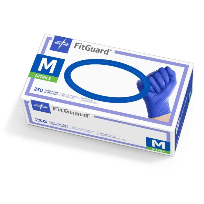 Medline FitGuard Touch Nitrile Exam Gloves, 100 Spain
