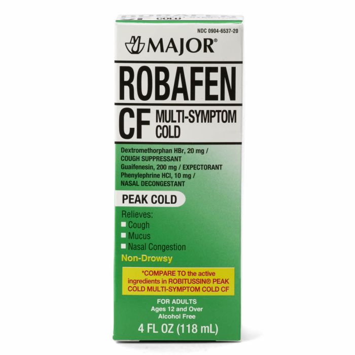 Robafen CF MultiSymptom Cough & Cold Medicine 4oz 1Ct