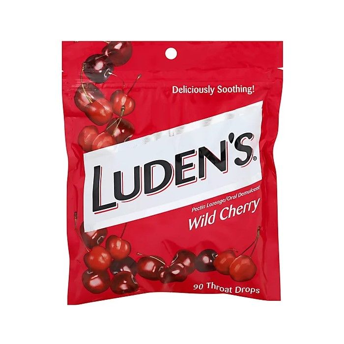 Luden's Wild Cherry Cough Drops, 90Ct